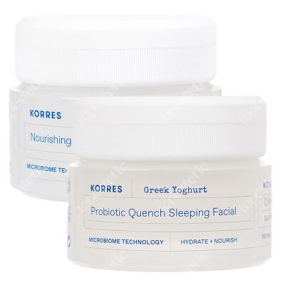 Korres Day And Night Set ZESTAW Krem-maska z probiotykami na noc 40 ml + Krem - żel z probiotykami 40 ml