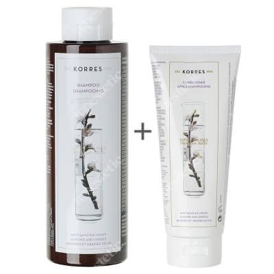 Korres Dry Hair Set ZESTAW Szampon 250 ml + Odżywka 200 ml