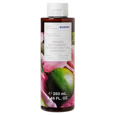 Korres Ginger Lime Renewing Body Cleanser Żel pod prysznic o zapachu imbiru i limonki 250 ml