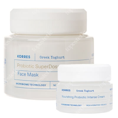Korres Greek Yoghurt Set ZESTAW Kojący krem intensywnie nawilżający 40 ml + Maska do twarzy 100 ml