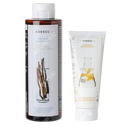 Korres Hair Set ZESTAW Szampon 250 ml + Odżywka 200 m