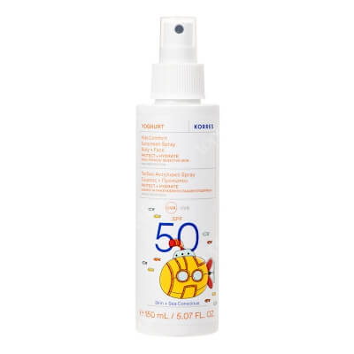 Korres Kids Comfort Sunscreen Spray Body + Face SPF 50 Emulsja ochronna dla dzieci do ciała i twarzy w sprayu SPF 50 150 ml