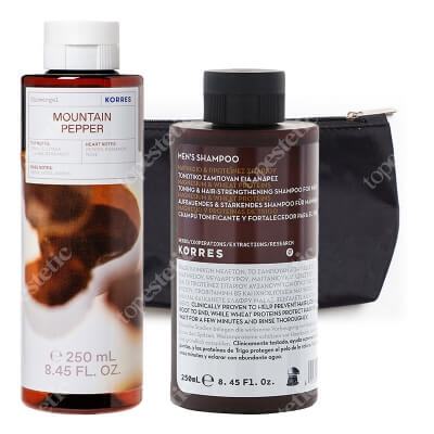 Korres Mens Shower Set ZESTAW Szampon 250 ml + Żel pod prysznic 250 ml