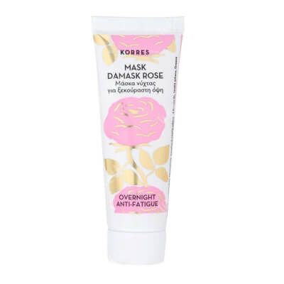 Korres Overnight Anti - Fatigue Rose Mask Maska do twarzy na noc z różą damasceńską 18 ml