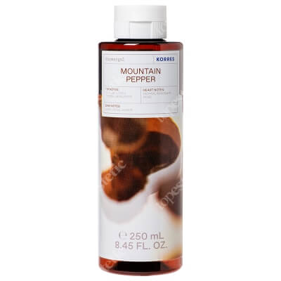 Korres Shower Gel Mountain Pepper Żel pod prysznic o zapachu pieprzu górskiego, bergamotki i kolendry 250 ml