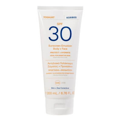 Korres Sunscreen Emulsion Body + Face SPF 30 Emulsja ochronna do ciała i twarzy SPF 30 200 ml