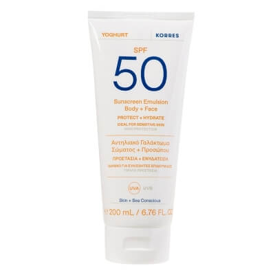 Korres Sunscreen Emulsion Body+Face SPF 50 Emulsja ochronna do ciała i twarzy 200 ml