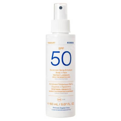 Korres Sunscreen Spray Emulsion Body + Face SPF 50 Emulsja ochronna do ciała i twarzy w sprayu SPF 50 150 ml