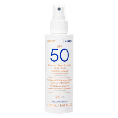 Korres Sunscreen Spray Emulsion SPF 50 Emulsja ochronna do ciała i twarzy w sprayu SPF 50 150 ml