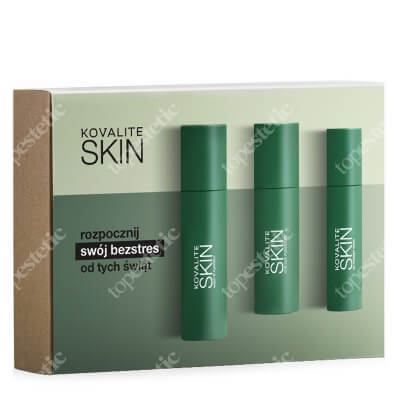 Kovalite Skin No Stres Men Set ZESTAW Żel do twarzy 100 ml + Maska do twarzy 50 ml + Krem nawilżający 80 ml