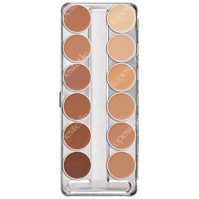 Kryolan Dermacolor Camouflage Creme Paleta 12 kol. kamuflaży (kolor D1W-D12W) 40 g