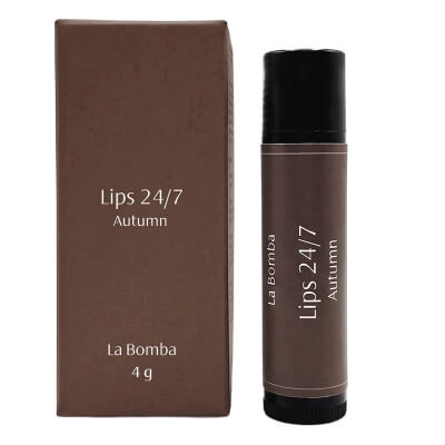 La Bomba Lips 24/7 Autumn Pielęgnacyjna pomadka do ust o aromacie karmelowym 4 g