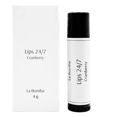 La Bomba Lips 24/7 Cranberry Ochronna pomadka do ust o aromacie żurawiny 4 g