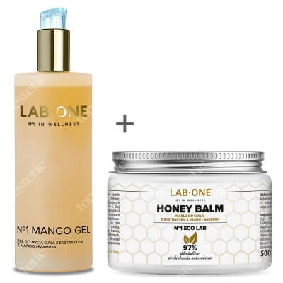 Lab One Honey Balm + Mango Gel ZESTAW Masło do ciała 500 ml + Żel do mycia ciała 400 ml
