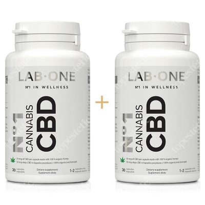 Lab One N°1 Cannabis CBD ZESTAW DWUPAK Suplement diety 2x 30 kaps.