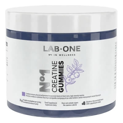 Lab One N°1 Creatine Gummies Kreatyna w żelkach o jagodowym smaku 60 szt