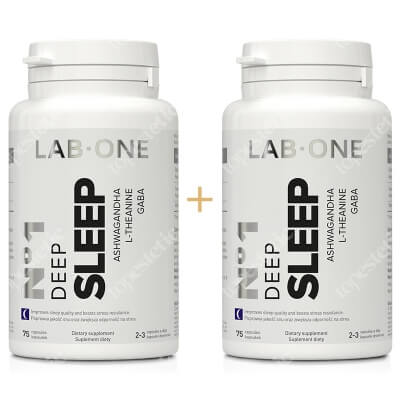 Lab One N°1 Deep Sleep ZESTAW Dwupak Suplement diety 2x 75 kaps.