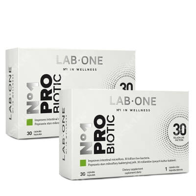 Lab One N°1 ProBiotic x 2 ZESTAW ProBiotic suplement diety 30 kaps. x 2