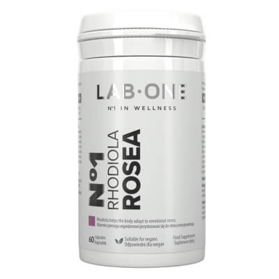 Lab One N°1 Rhodiola ROSEA Różeniec – adaptogen na stres 60 kaps