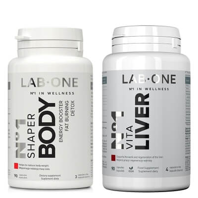 Lab One N°1 Shaper Body + Vita Liver ZESTAW Suplement diety 90 kaps. + Suplement diety 90 kaps.