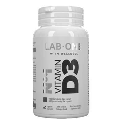 Lab One N°1 Vitamin D3 Suplement diety 4000 J.M. 60 kapsułek