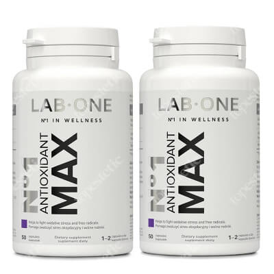 Lab One No1 Antioxidant Max x 2 ZESTAW Silne antyoksydanty 50 kaps. x 2