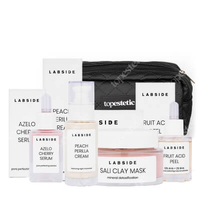Labside Beauty Box ZESTAW Peeling 30 ml + Maseczka 50 ml + Serum 30 ml + Krem na noc 50 ml + Kosmetyczka 1 szt