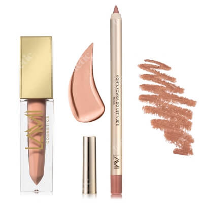 Lami Cosmetics Lip Kit I ZESTAW Pomadka - Summer Peach (05) 5 g + Konturówka (kolor Beige) 1 szt.