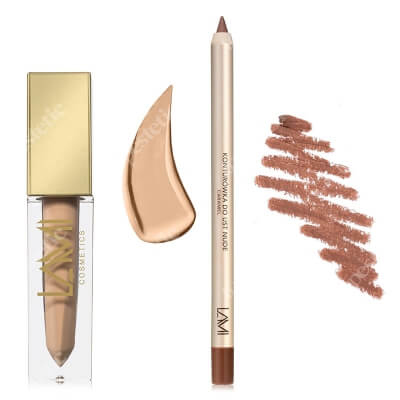 Lami Cosmetics Lip Kit VI ZESTAW Pomadka - Caramel Delight (03) 5 g + Konturówka (kolor Caramel) 1 szt.