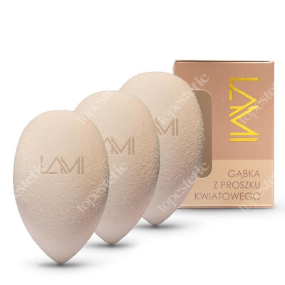 Lami Cosmetics Makeup Blender Sponge x 3 ZESTAW Gąbka do makijażu z proszku kwiatowego 1 szt. x 3