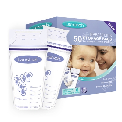 Lansinoh Breast Milk Storage Bags Woreczki do przechowywania pokarmu 50 szt.