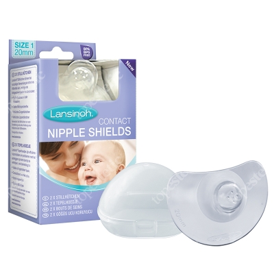 Lansinoh Contact Nipple Shields Osłonki laktacyjne 20 mm (komplet osłonek) 2 szt.