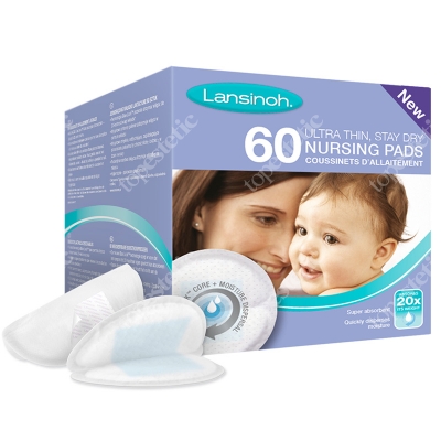 Lansinoh Nursing Pads - Ultra Thin Jednorazowe wkładki laktacyjne 60 szt.