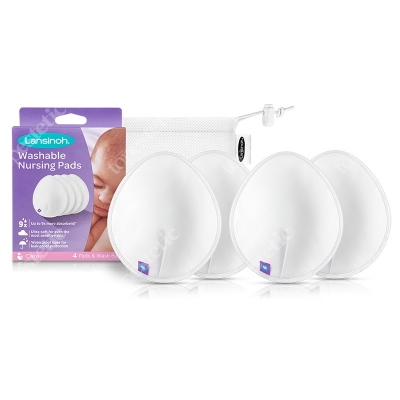 Lansinoh Washable Nursing Pads Wielorazowe wkładki laktacyjne 4 szt.