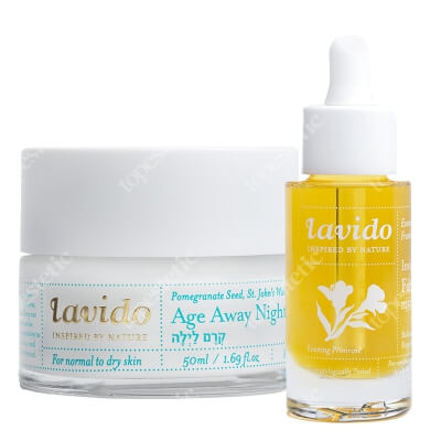 Lavido Age Away Night Care ZESTAW Równoważące serum do twarzy 30 ml + Odmładzający krem nawilżający na noc 50 ml