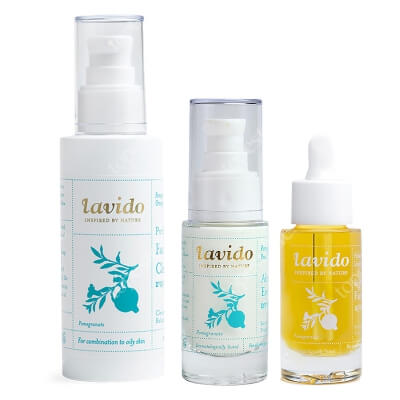 Lavido Anti Age Set ZESTAW Żel do mycia twarzy 100 ml + Serum 30 ml + Krem na okolice oczu 30 ml