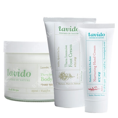 Lavido Body Care ZESTAW Krem do rąk 70 ml + Krem do pielęgnacji stóp 120 ml + Krem do ciała 250 ml