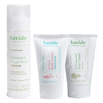 Lavido Body Concept ZESTAW Żel do higieny intymnej 250 ml + Balsam do ciała 120 ml + Krem do pielęgnacji stóp 120 ml