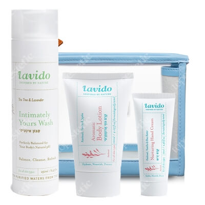 Lavido Body Smart Care ZESTAW Żel do higieny intymnej 250 ml + Krem do rąk 70 ml + Balsam do ciała 120 ml + Kosmetyczka 1 szt