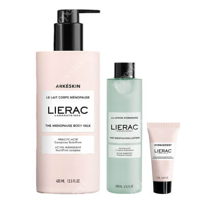 Lierac Body And Face Care ZESTAW Tonik 200 ml + Krem-żel rozświetlający 15 ml + Mleczko do ciała 400 ml