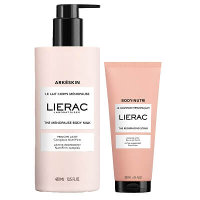 Lierac Body Care ZESTAW Peeling 200 ml + Mleczko do ciała 400 ml