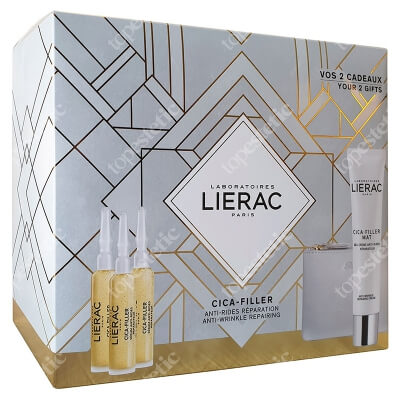 Lierac Cica Filler Serum + Cica Filler Gel Cream 2020 ZESTAW Serum 3x10 ml + Żel - krem mat 40 ml