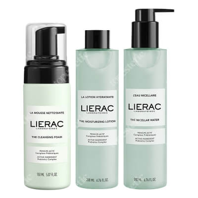 Lierac Clean Routine ZESTAW Woda micelarna 200 ml + Pianka oczyszczająca 150 ml + Tonik nawilżający 200 ml