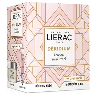 Lierac Deridium Set ZESTAW Krem nawilżając 50 ml + Krem korygujący zmarszczki wokół oczu 10 ml