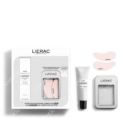 Lierac Diopti Set ZESTAW Krem wypełniający pod oczy 15 ml + Płatki pod oczy 2 szt