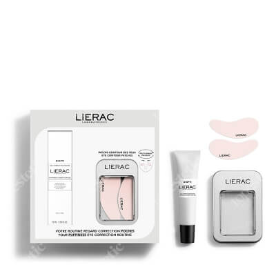 Lierac Diopti Set ZESTAW Żel pod oczy 15 ml + Płatki pod oczy 2 szt