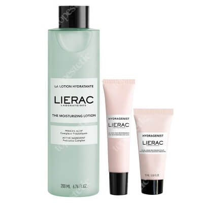 Lierac Everyday Hydra Ritual ZESTAW Tonik nawilżający 200 ml + Nawilżająca pielęgnacja okolic oczu 15 ml + Krem-żel rozświetlający 15 ml