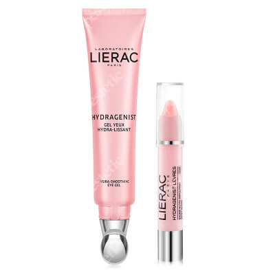 Lierac Eye Gel + Lips Pink ZESTAW Żel pod oczy 15 ml + Balsam do ust - Różowy 3 g
