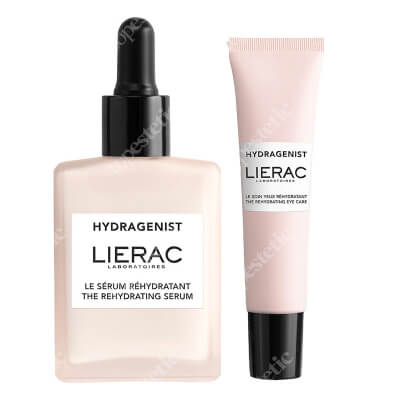 Lierac Hydragenist Set ZESTAW Serum nawilżające 30 ml + Nawilżająca pielęgnacja okolic oczu 15 ml
