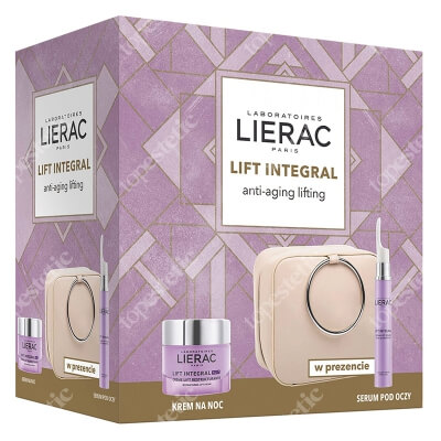 Lierac Lift Integral Cream + Lift Integral Eye Serum 2020 ZESTAW Krem liftingujący na noc 50 ml + Liftingujące serum na powieki i skórę wokół oczu 15 ml